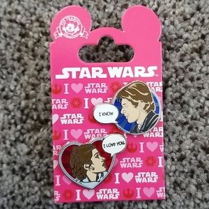 Star Wars Hans and Leia I Love You Pin